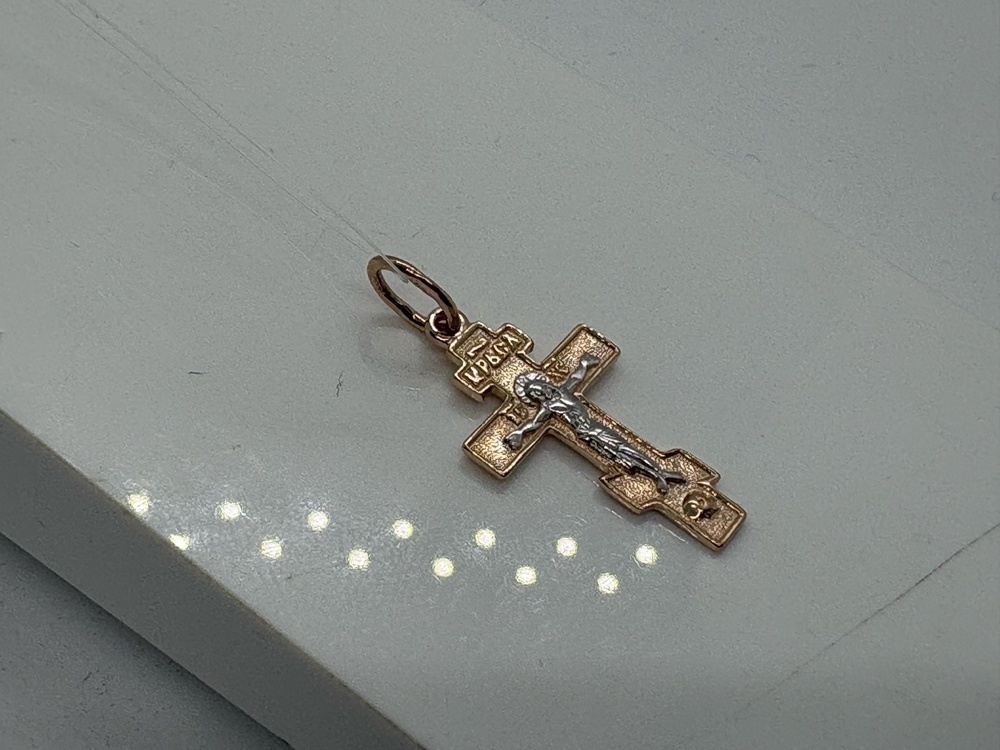 ПОДВЕСКА КРЕСТ без камня (Au 585)