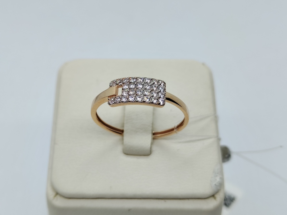 КОЛЬЦО С КАМНЯМИ (Au 585)