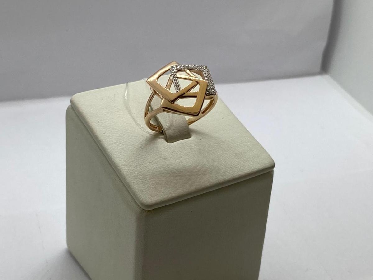 КОЛЬЦО С КАМНЯМИ (Au 585)