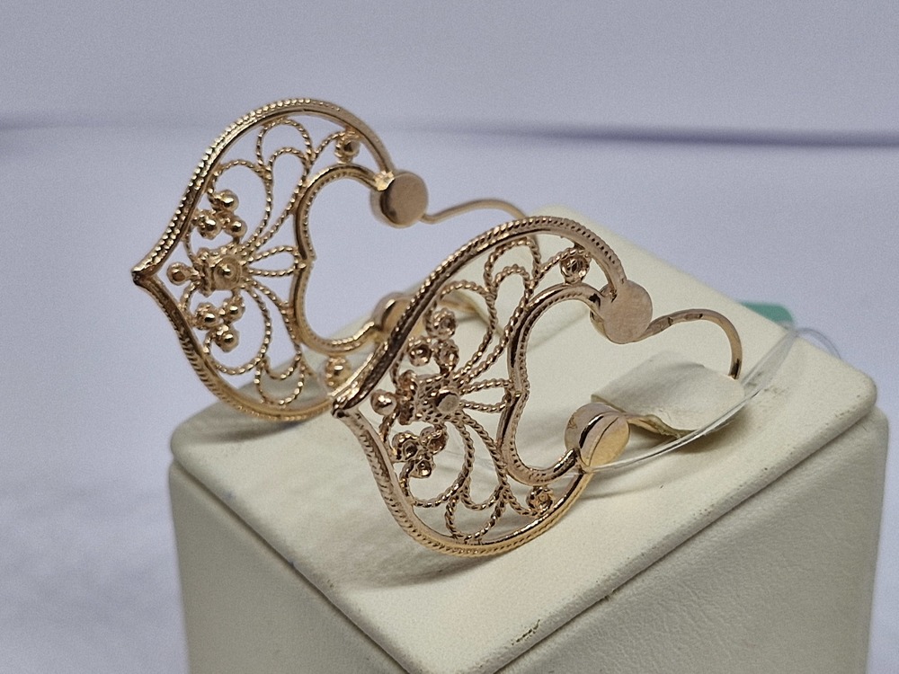 СЕРЬГИ БЕЗ КАМНЯ (Au 585)