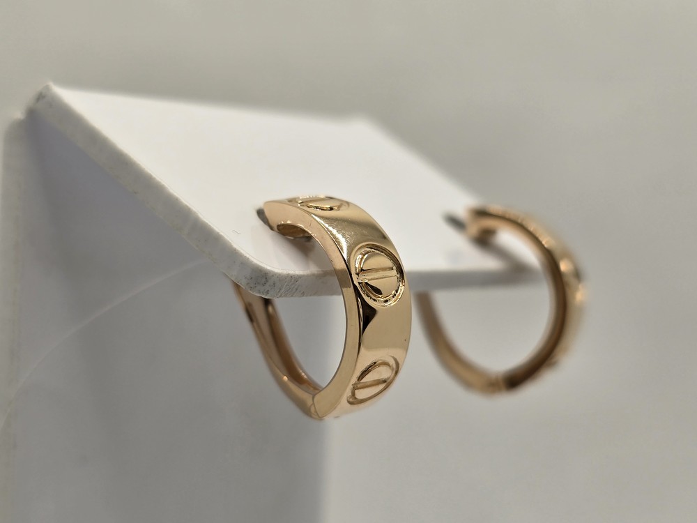 СЕРЬГИ БЕЗ КАМНЯ (Au 585)