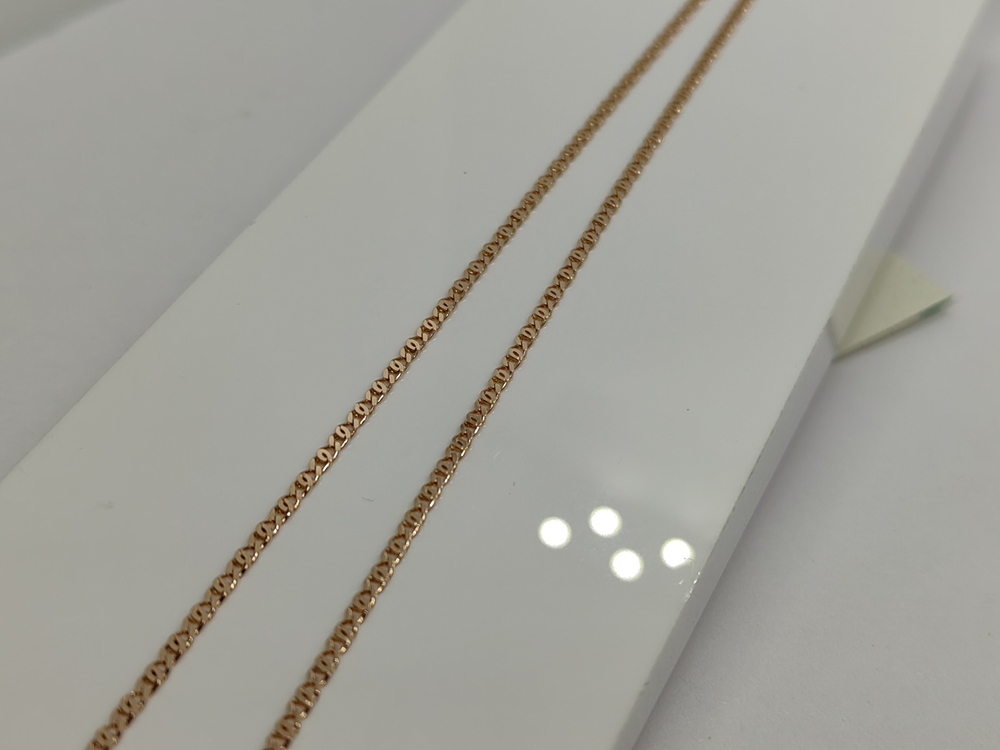 ЦЕПЬ ПОЛНОВЕСНАЯ Птичий глаз(глаз пантеры) (Au 585)