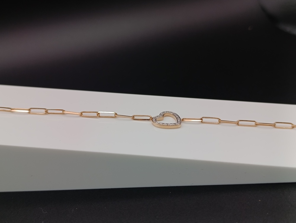 Б585 БРАСЛЕТ С КАМНЯМИ (Au 585)