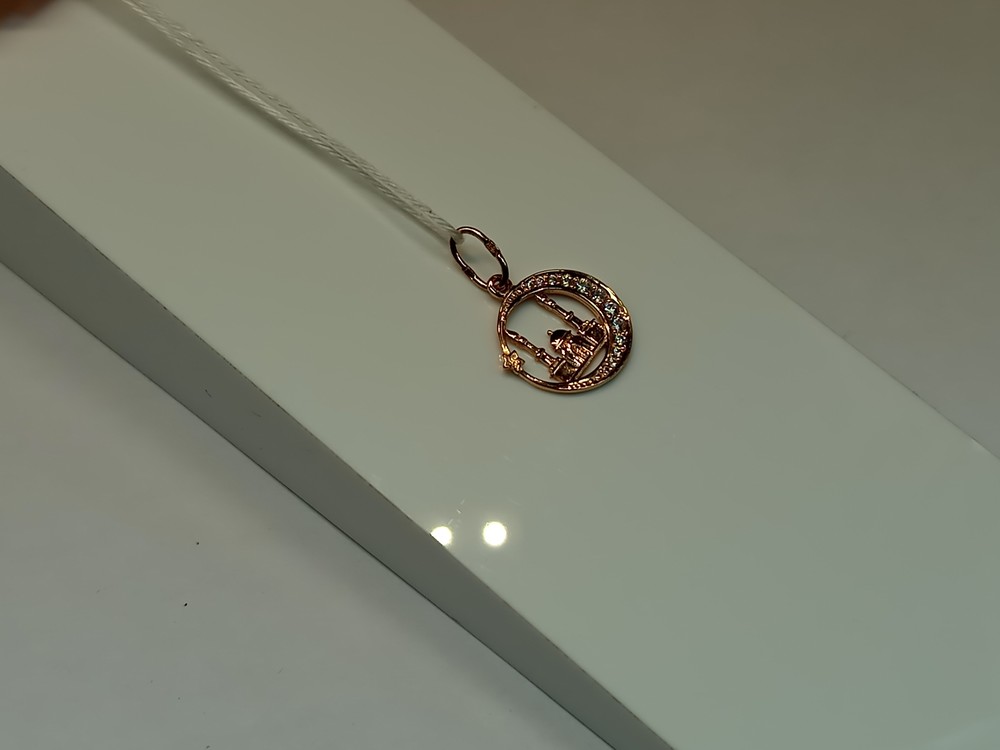 ПОДВЕСКА МЕЧЕТЬ С КАМНЯМИ (Au 585)