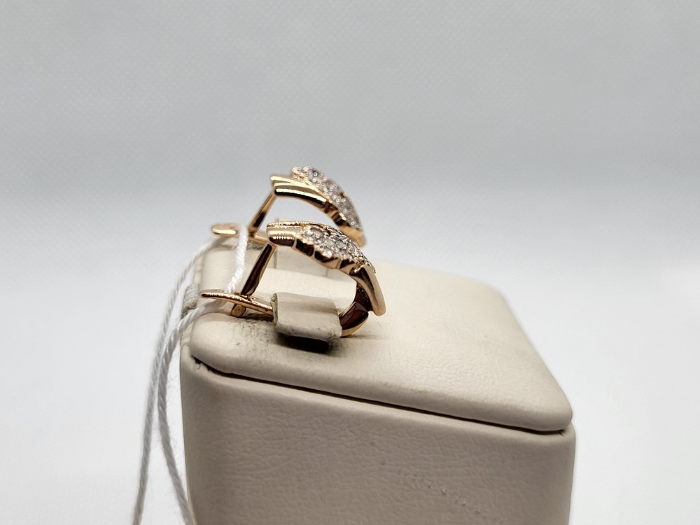 СКМИ585 СЕРЬГИ С КАМНЯМИ (Au 585)