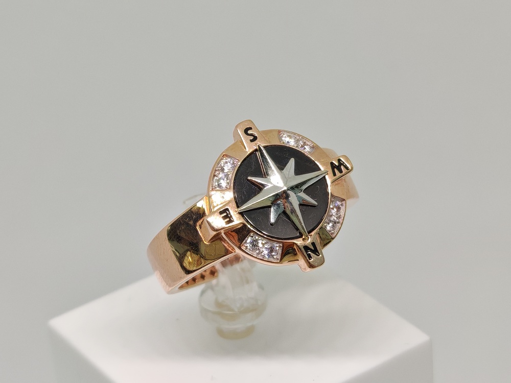 ПЕЧКМИ585 ПЕЧАТКА С КАМНЯМИ (Au 585)