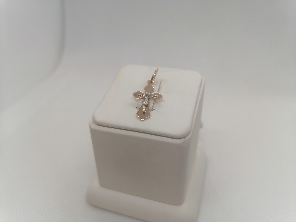 ПОДВЕСКА КРЕСТ без камня (Au 585)