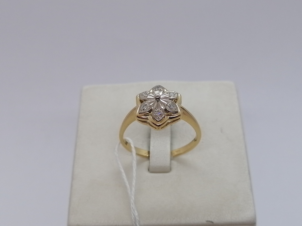 КОЛЬЦО БРИЛЛИАНТ Au 750