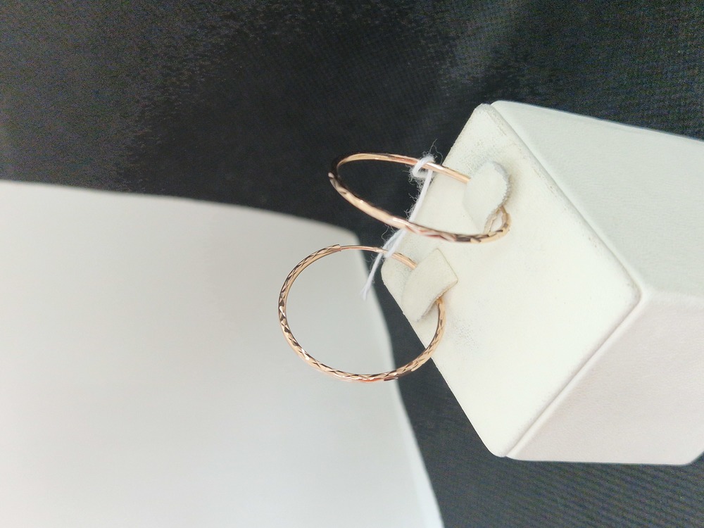 СКОН375 СЕРЬГИ КОНГО (Au 375)