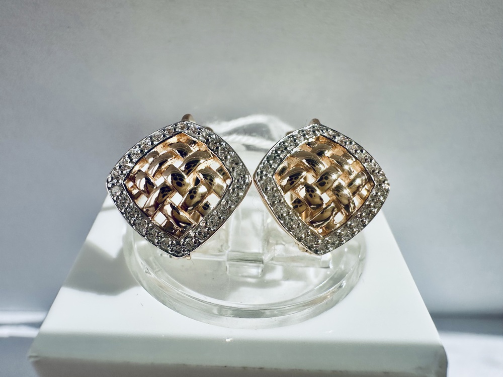 СЕРЬГИ С КАМНЯМИ (Au 585)