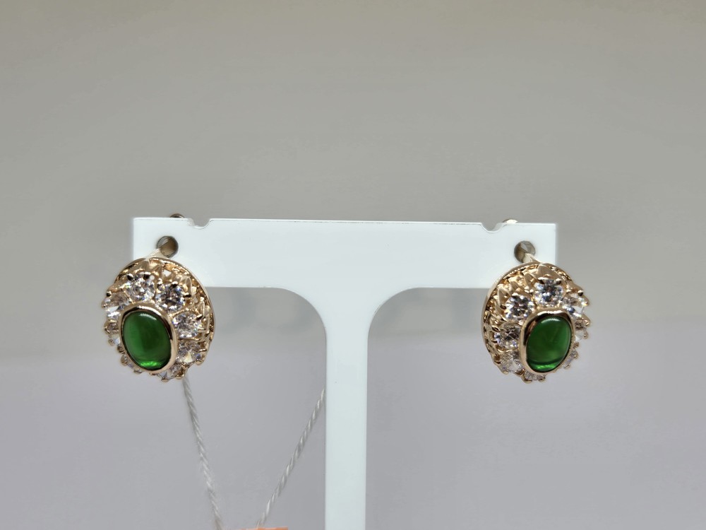 СКМИ585 СЕРЬГИ С КАМНЯМИ (Au 585)