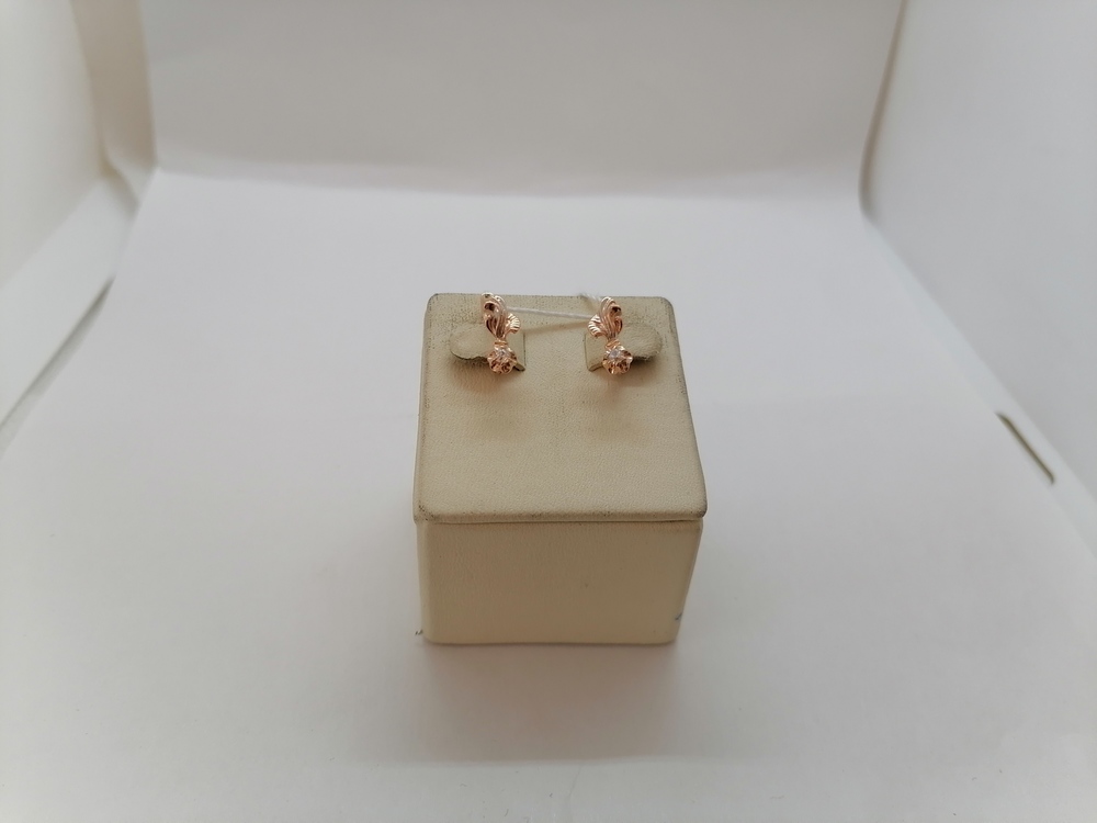 СЕРЬГИ С КАМНЕМ (Au 585)