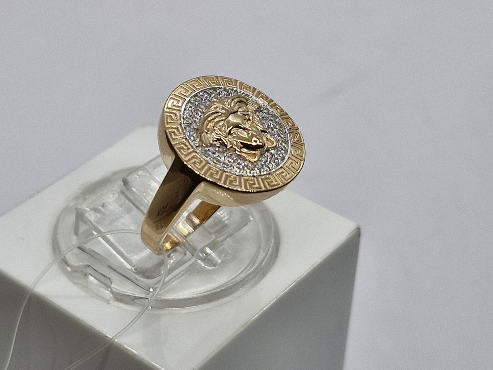 КОЛЬЦО С КАМНЯМИ (Au 585)