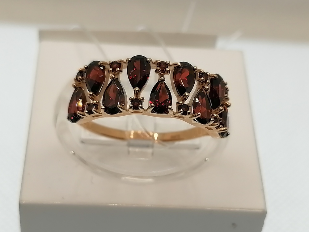 КОЛЬЦО ГРАНАТ (Au 585)