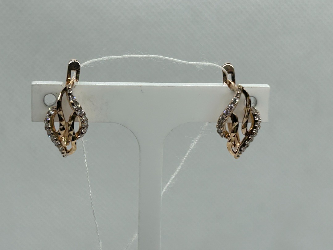 СЕРЬГИ С КАМНЯМИ (Au 585)