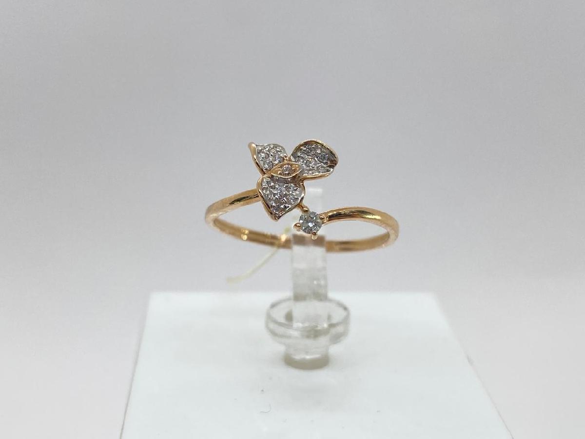 КОЛЬЦО С КАМНЯМИ (Au 585)