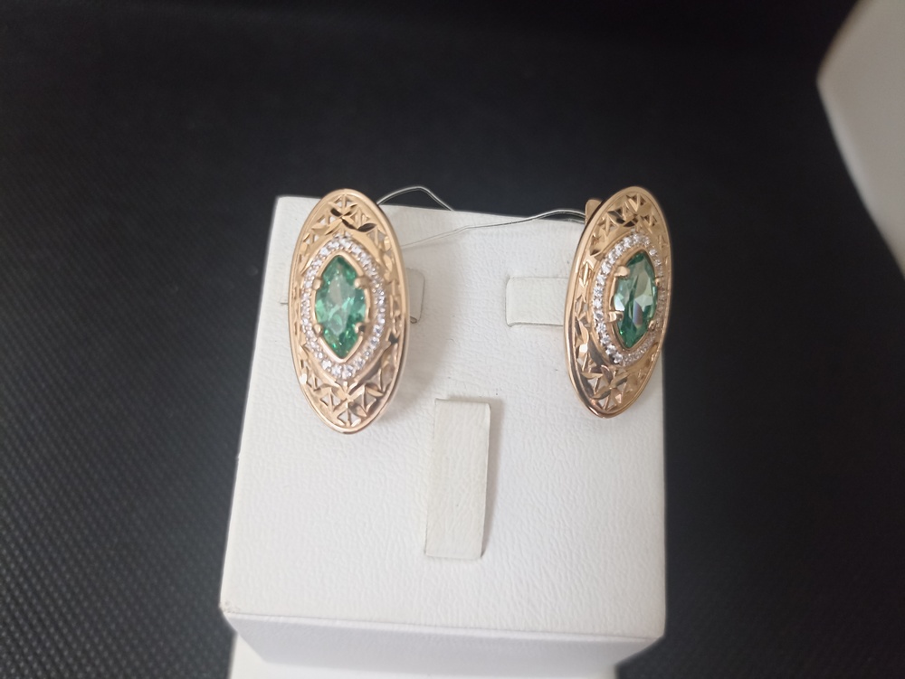 СЕРЬГИ С КАМНЯМИ (Au 585)