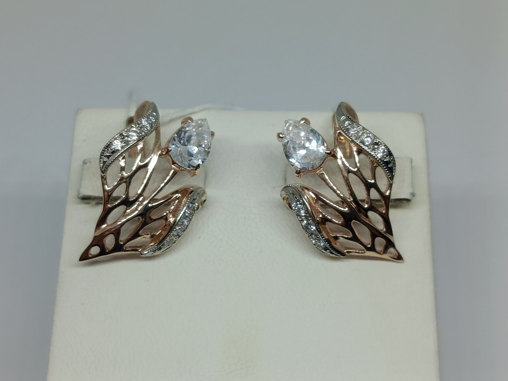 СЕРЬГИ С КАМНЯМИ (Au 585)