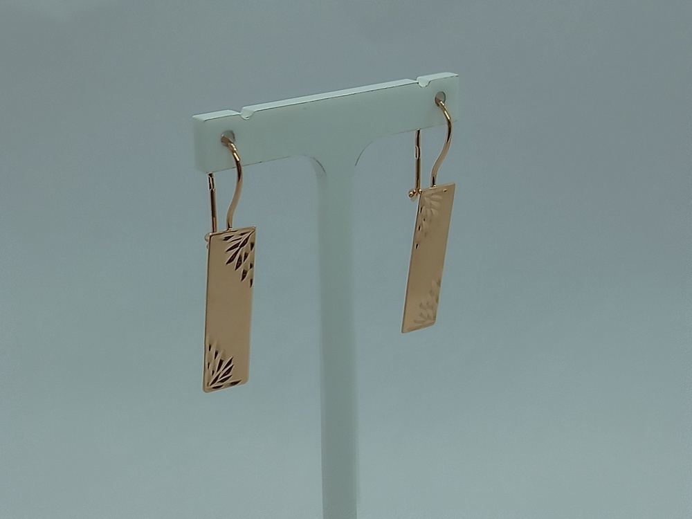 СЕРЬГИ БЕЗ КАМНЯ (Au 585)