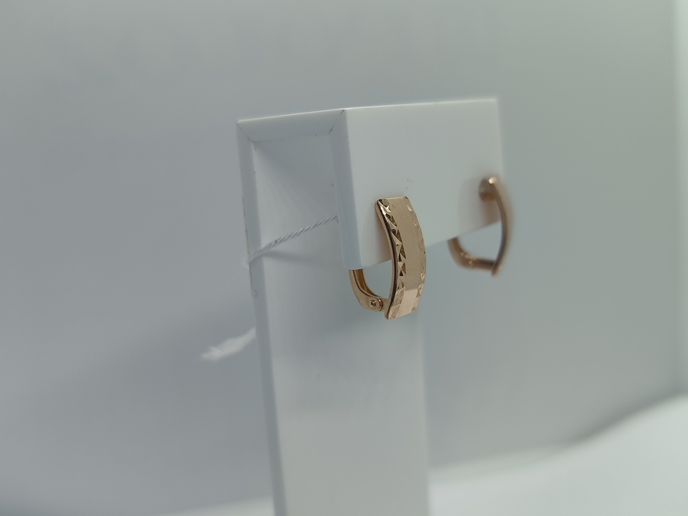 СЕРЬГИ БЕЗ КАМНЯ (Au 585)