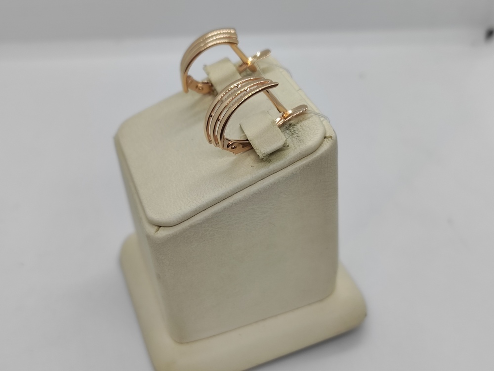 22140 СЕРЬГИ БЕЗ КАМНЯ (Au 585)