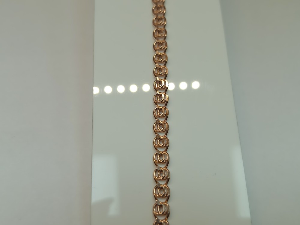 БРАСЛЕТ ПУСТОТЕЛЫЙ Лав (Au 585)