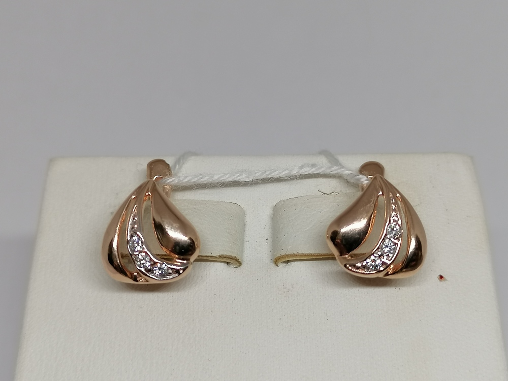 СКМИ585 СЕРЬГИ С КАМНЯМИ (Au 585)