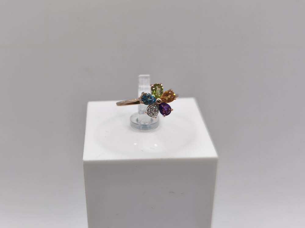 КОЛКМИ585 КОЛЬЦО С КАМНЯМИ (Au 585)