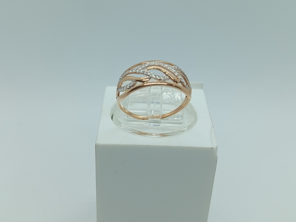 КОЛЬЦО С КАМНЯМИ (Au 585)