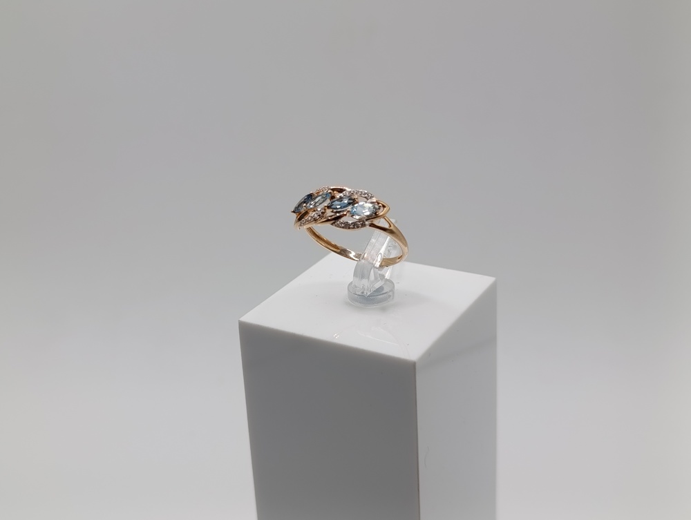 КОЛКМИ585 КОЛЬЦО С КАМНЯМИ (Au 585)