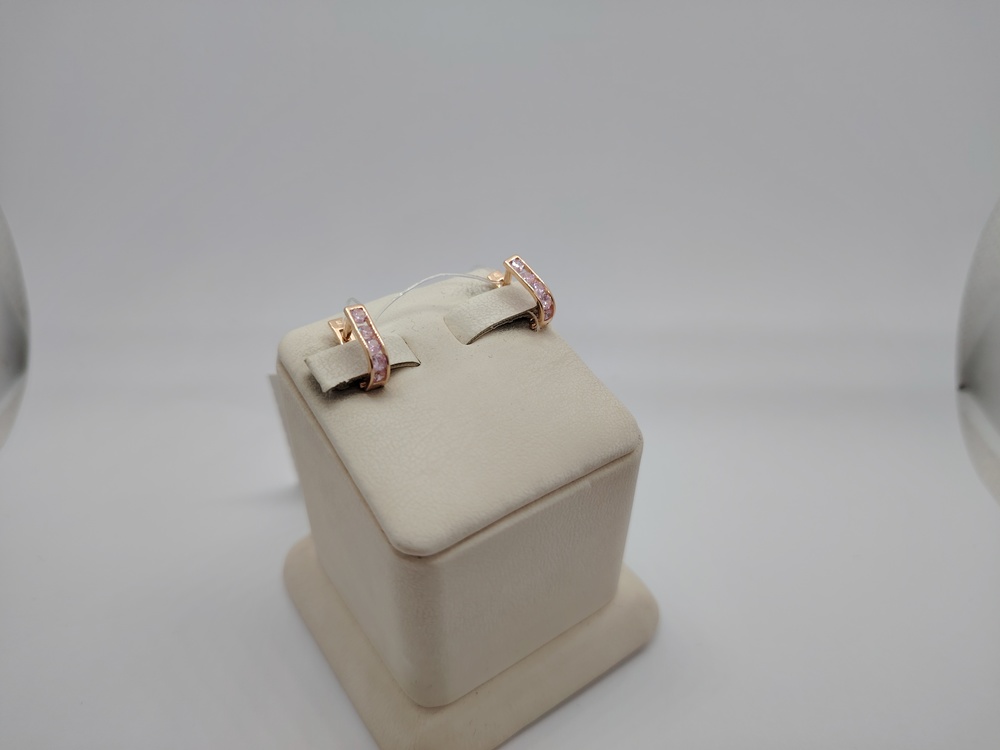 021501 СЕРЬГИ С КАМНЯМИ (Au 585)