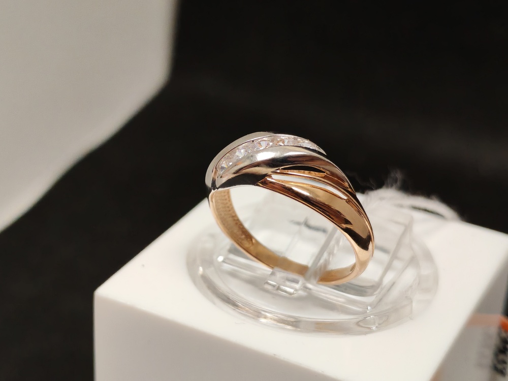 КОЛКМИ585 КОЛЬЦО С КАМНЯМИ (Au 585)