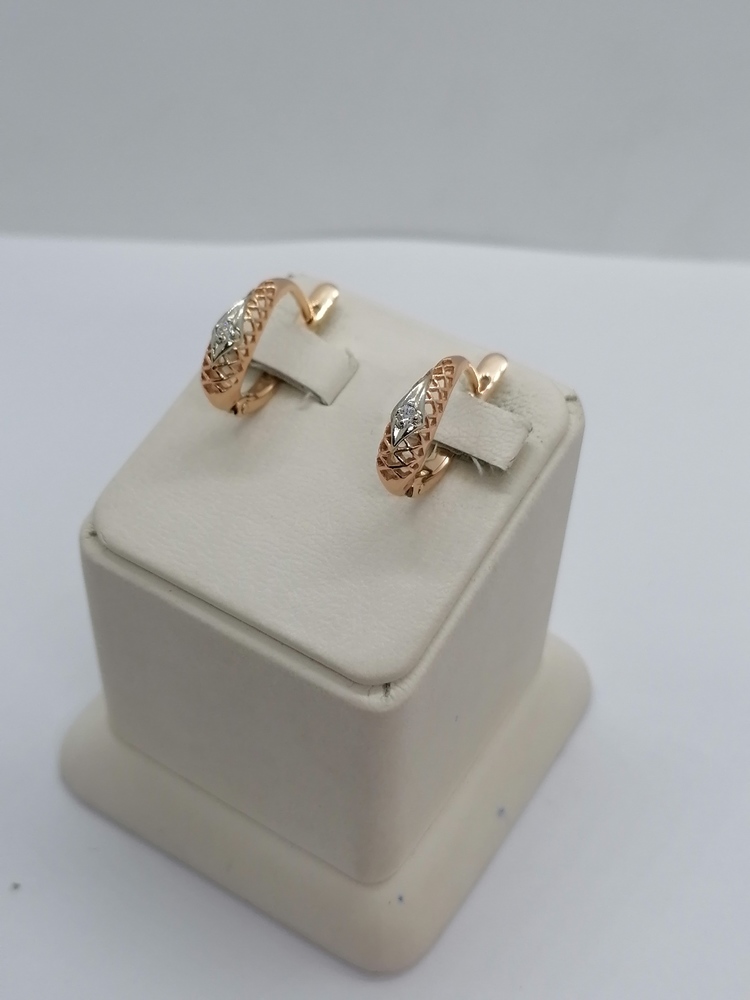 СЕРЬГИ С КАМНЕМ (Au 585)