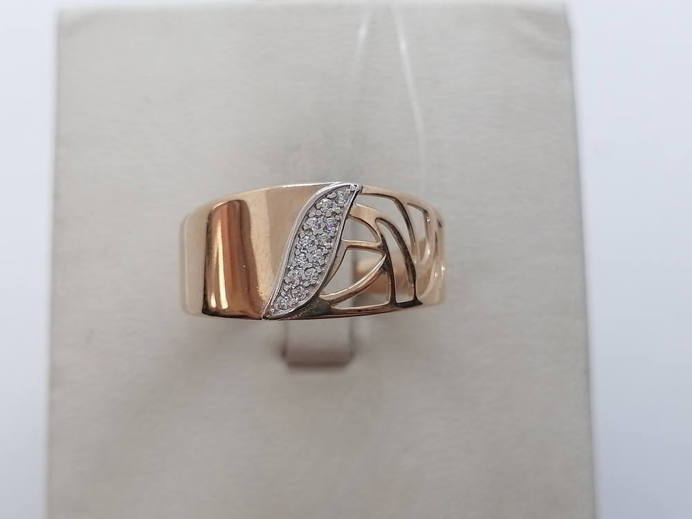 КОЛЬЦО С КАМНЯМИ (Au 585)