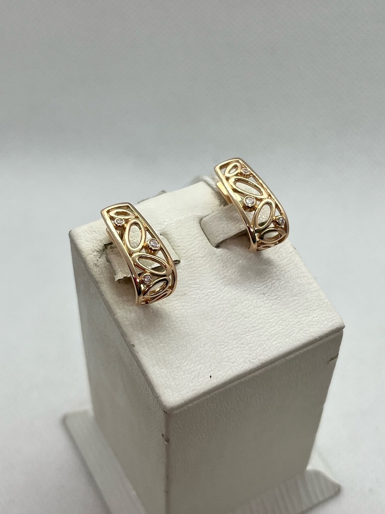 СКМИ585 СЕРЬГИ С КАМНЯМИ (Au 585)