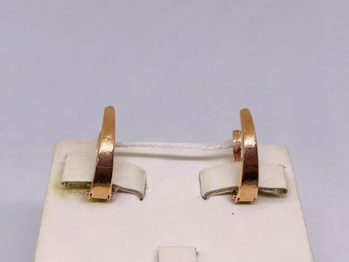 СБКМ585 СЕРЬГИ БЕЗ КАМНЯ (Au 585)