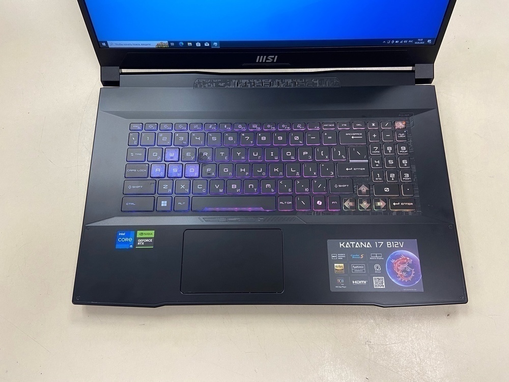 Ноутбук MSI; Core I5-12450H, Geforce RTX 4050, 16 Гб, 512 GB, Нет