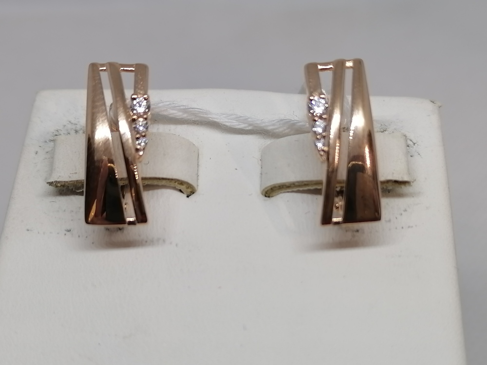 СЕРЬГИ С КАМНЯМИ (Au 585)