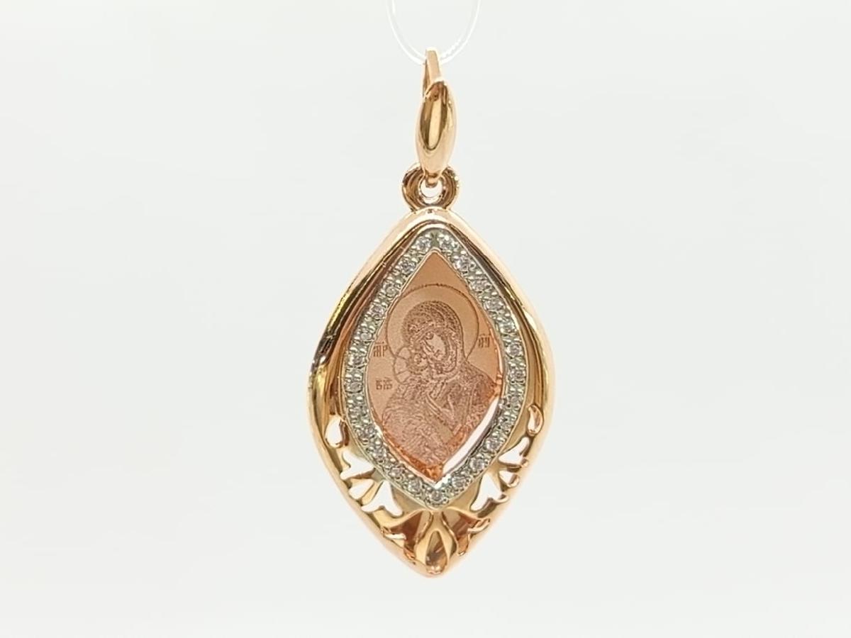 ПОДВЕСКА ИКОНА с камнями (Au 585)