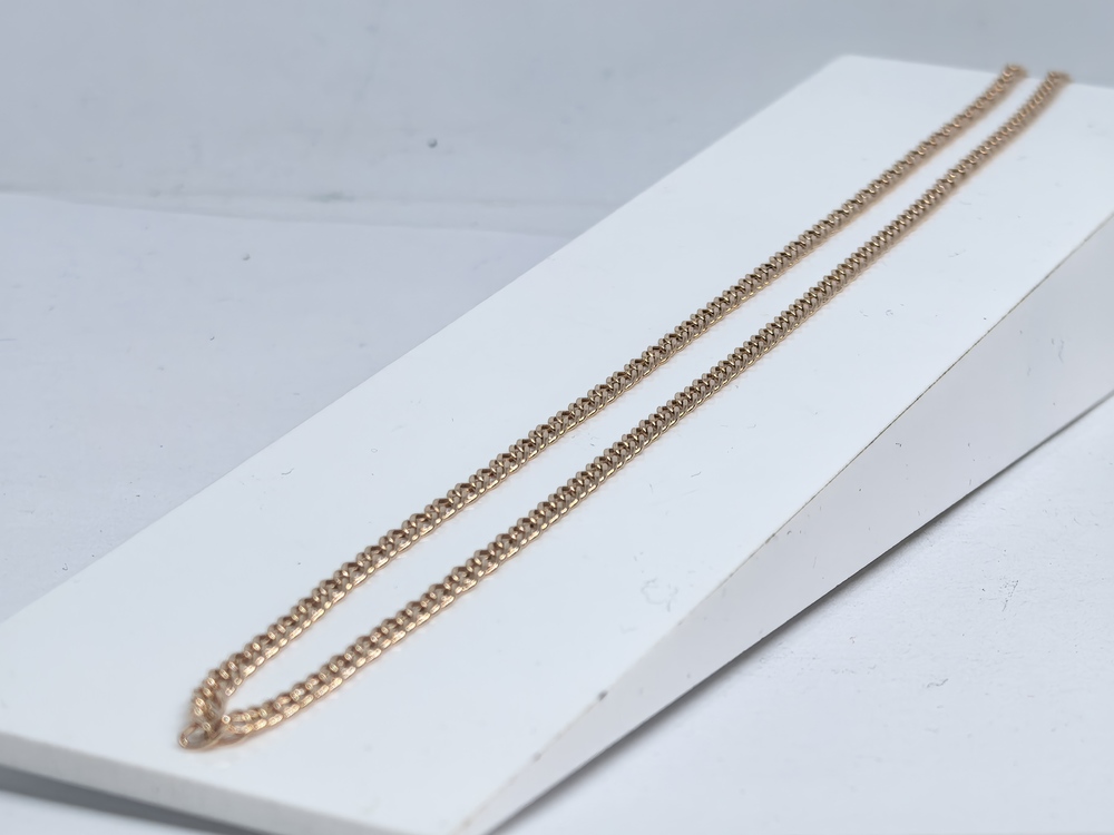 ЦЕПЬ ПУСТОТЕЛАЯ Ромб двойной (Au 585)