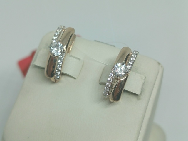 СЕРЬГИ С КАМНЯМИ (Au 585)