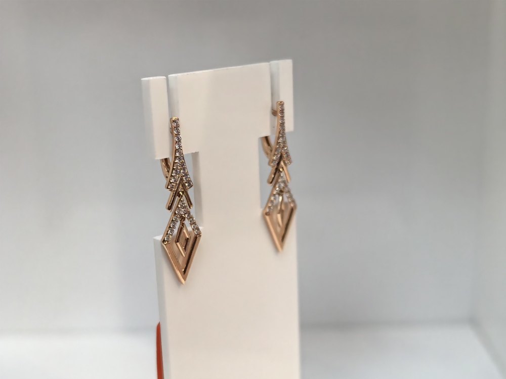 СЕРЬГИ С КАМНЯМИ (Au 585)