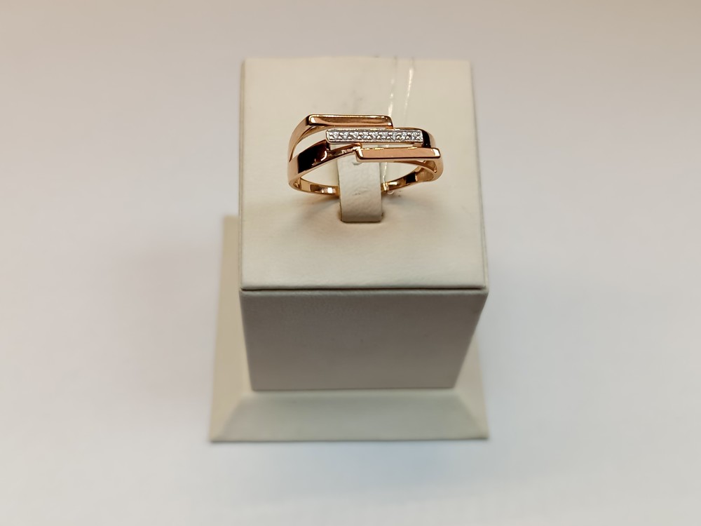 КОЛЬЦО С КАМНЯМИ (Au 585)