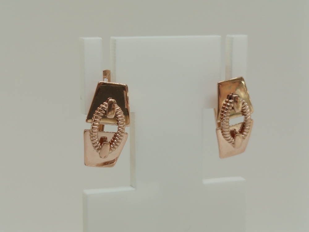 СЕРЬГИ БЕЗ КАМНЯ (Au 585)