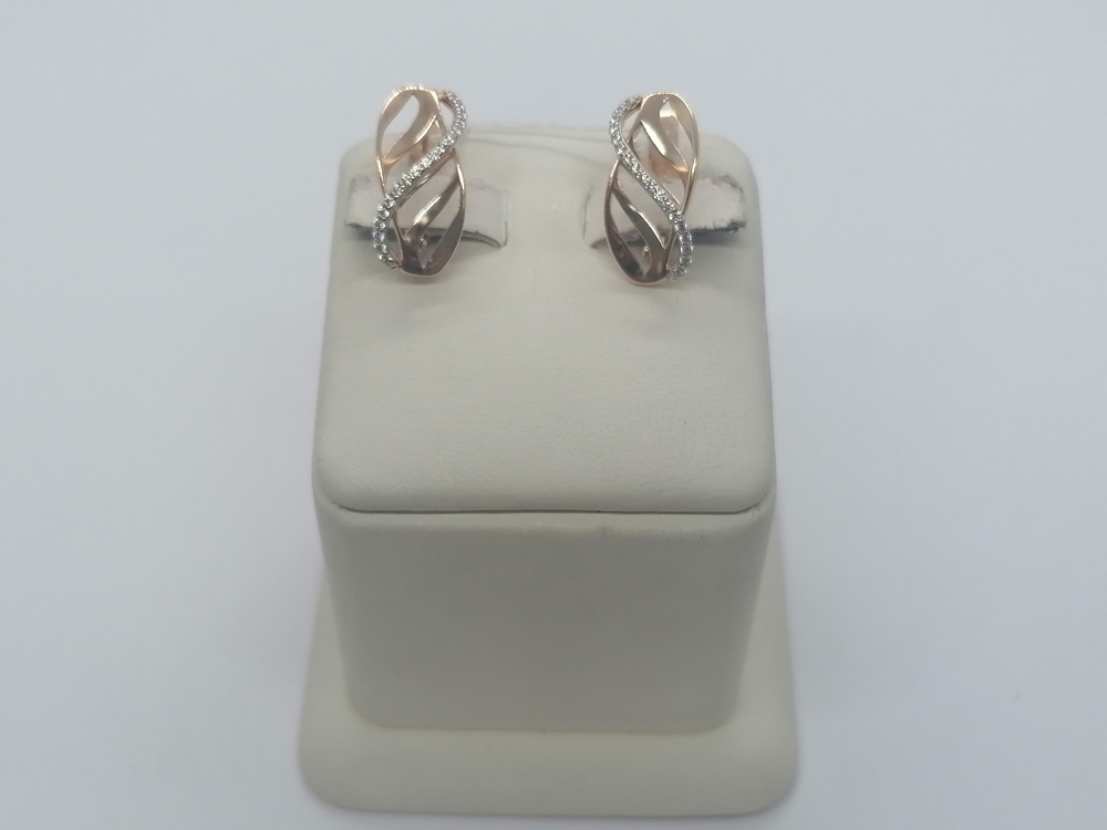 СКМИ585 СЕРЬГИ С КАМНЯМИ (Au 585)