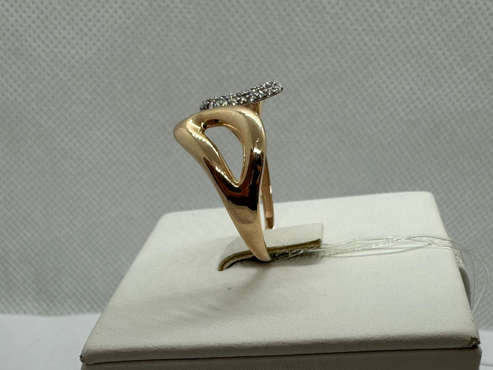 КОЛЬЦО С КАМНЯМИ (Au 585)