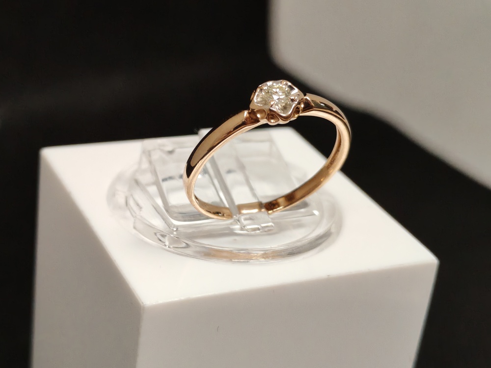 КОЛЬЦО БРИЛЛИАНТ Au 585