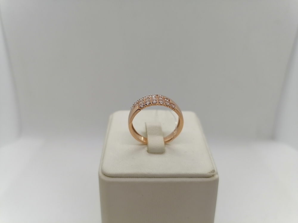 КОЛЬЦО С КАМНЯМИ (Au 585)