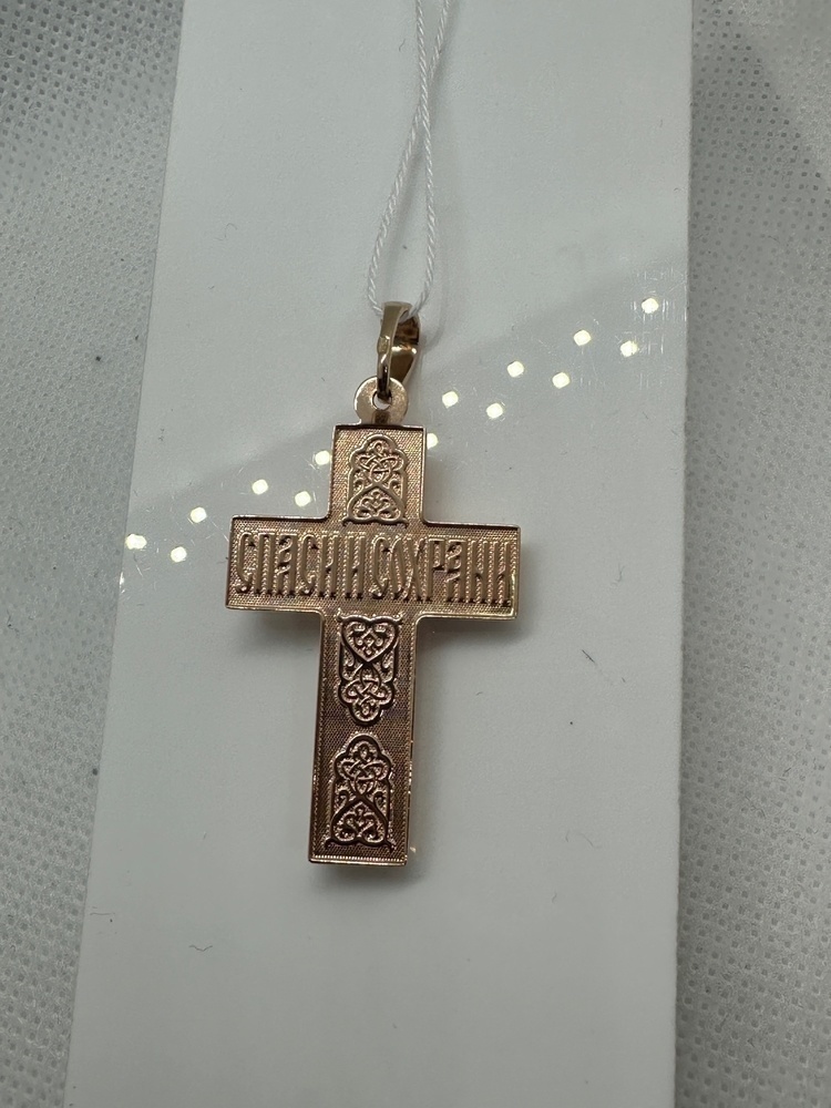 ПОДКБК585 ПОДВЕСКА КРЕСТ БЕЗ КАМНЯ (Au 585)