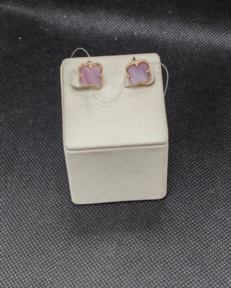 СЕРЬГИ ПУСЕТЫ, Перламутр (Au 585)